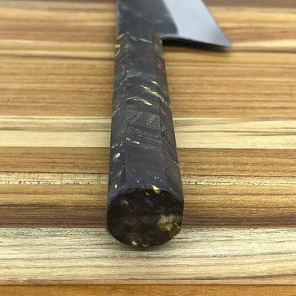 Burningsword Ironworks 240mm (9.5") Tall Gyuto w/ Maple Burl Handle