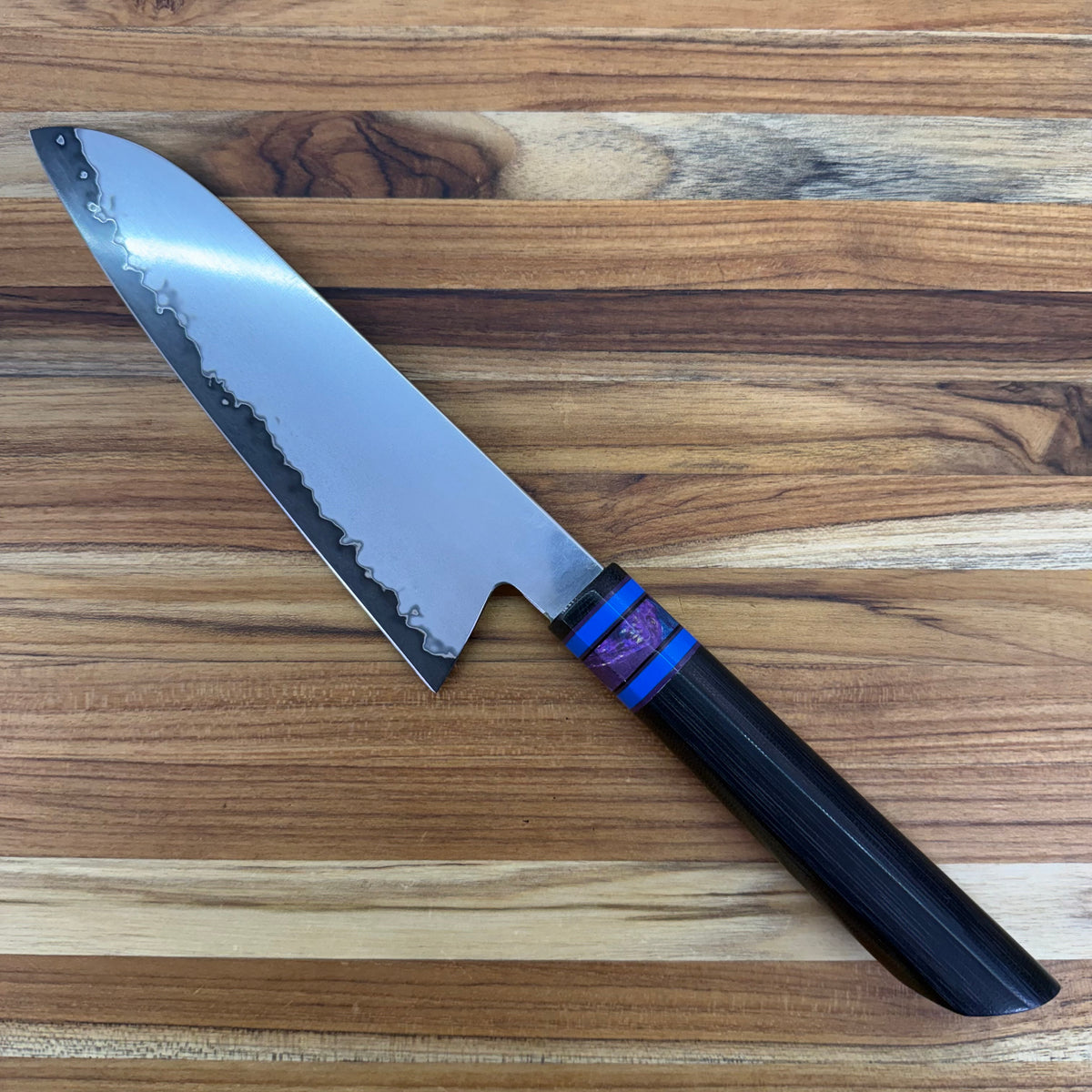 Baldwin Blades 190mm (7.5") Gyuto w/ Super Blue Sanmai Blade & Black Micarta Handle