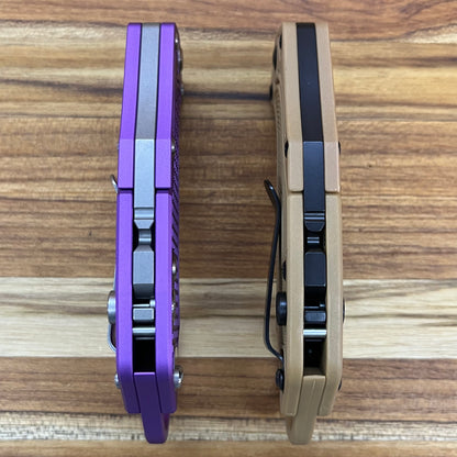 Reate EXO-K 3" Stonewash Purple Gravity Karambit w/ Trainer Knife