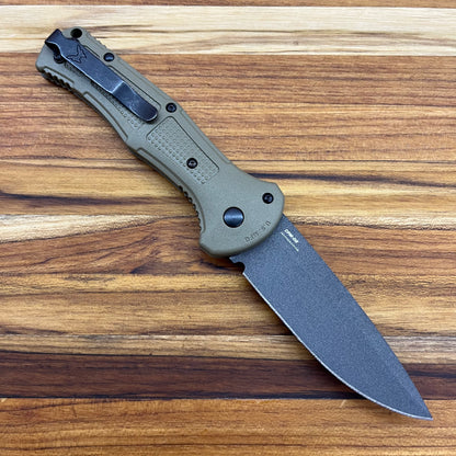 Benchmade Claymore 3.5" Auto w/ Foliage Green Grivory Handle