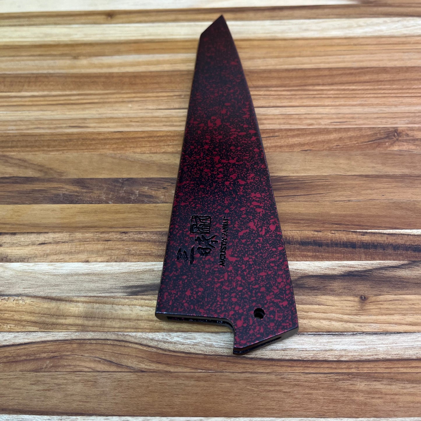 Mcusta Zanmai Red Lacquer 145mm (5.75") Boning Saya w/ Pin