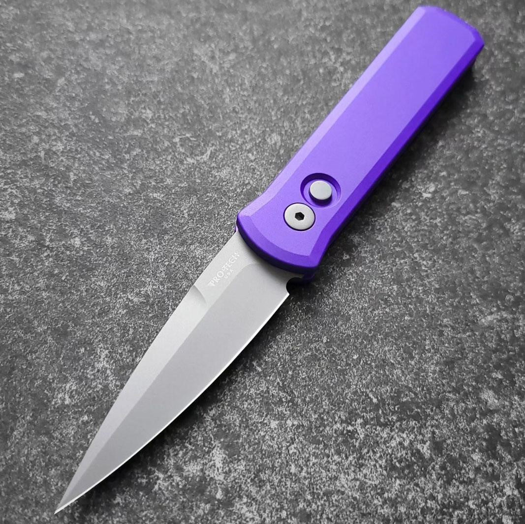 Pro-Tech Godson 3.15" Auto w/ Purple Handle