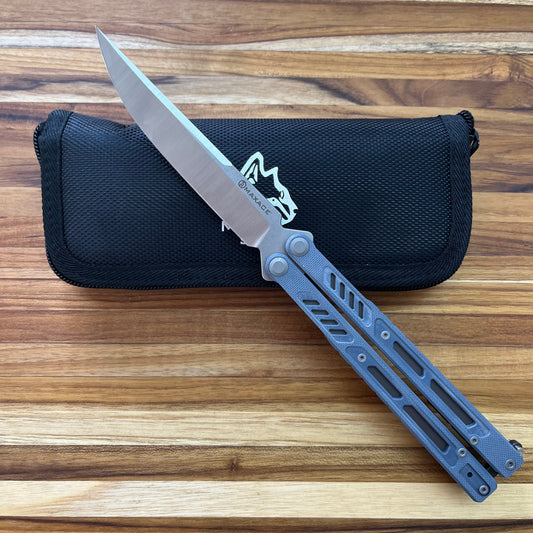 Maxace Banshee V2 Balisong 4.5" Butterfly Knife w/ Practice Blade