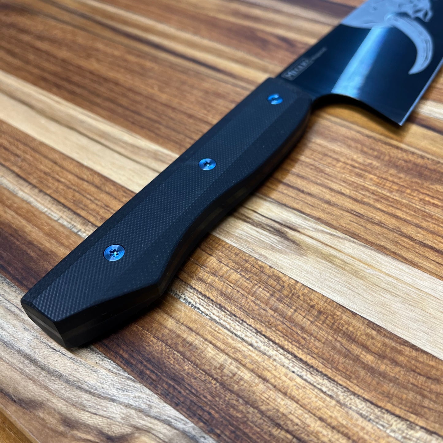 Meglio Production 10" DLC Kiritsuke 2.0 w/ Lasered Oni Yokai