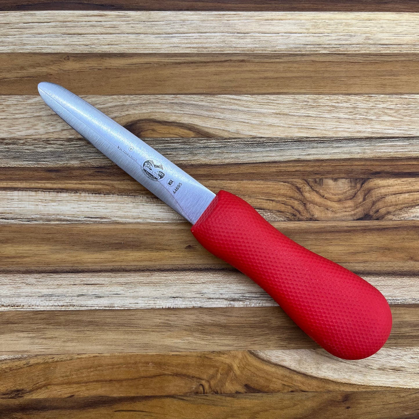 Victorinox 4" Oyster Knife Galveston Style w/ Red SuperGrip