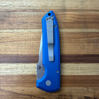 Pro-Tech Rockeye 3.25" Auto w/ Blue Aluminum Handle