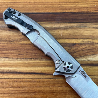 Zero Tolerance Large Sinkevich 4" Flipping Knife w/ Carbon Fiber Front & Titanium Back Handle