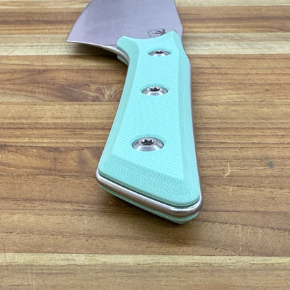 Microtech Culinary 6" Santoku w/ Caribbean Blue G10 Handle