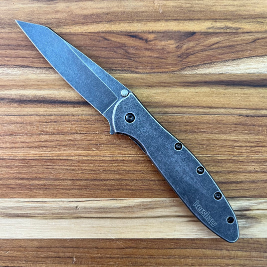 Kershaw Random Leek 3" Flipping Knife w/ BlackWash Blade & Stainless Steel Handle