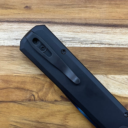 Pro-Tech Godson 3.15" Sapphire Auto w/ Deep Carry Black Aluminum & G10 Inlay Handle