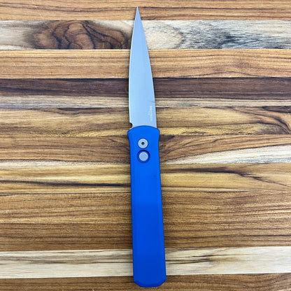 Pro-Tech Godfather 4" Auto w/ Blue Handle