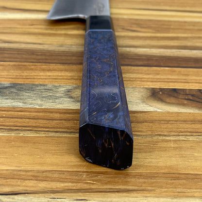 Alfredo Faccipieri ONE 190mm (7.5") Gyuto w/ MagnaCut & Stabilized Blue Karelian Birchwood Handle