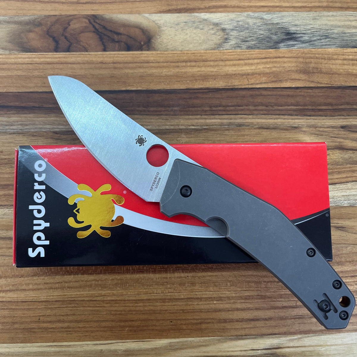 Spyderco SpydieChef Grey Titanium Folder