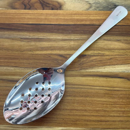 Mercer Tool 9" Satin Perforated Bowl Plating Spoon