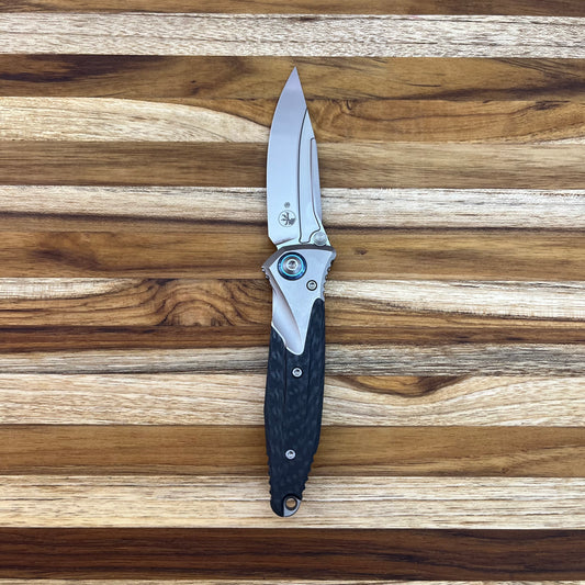 Microtech Socom Bravo Mini 3.5" Bead Blast Folding Knife w/ TI Pivot & Titanium/Carbon Fiber Handle