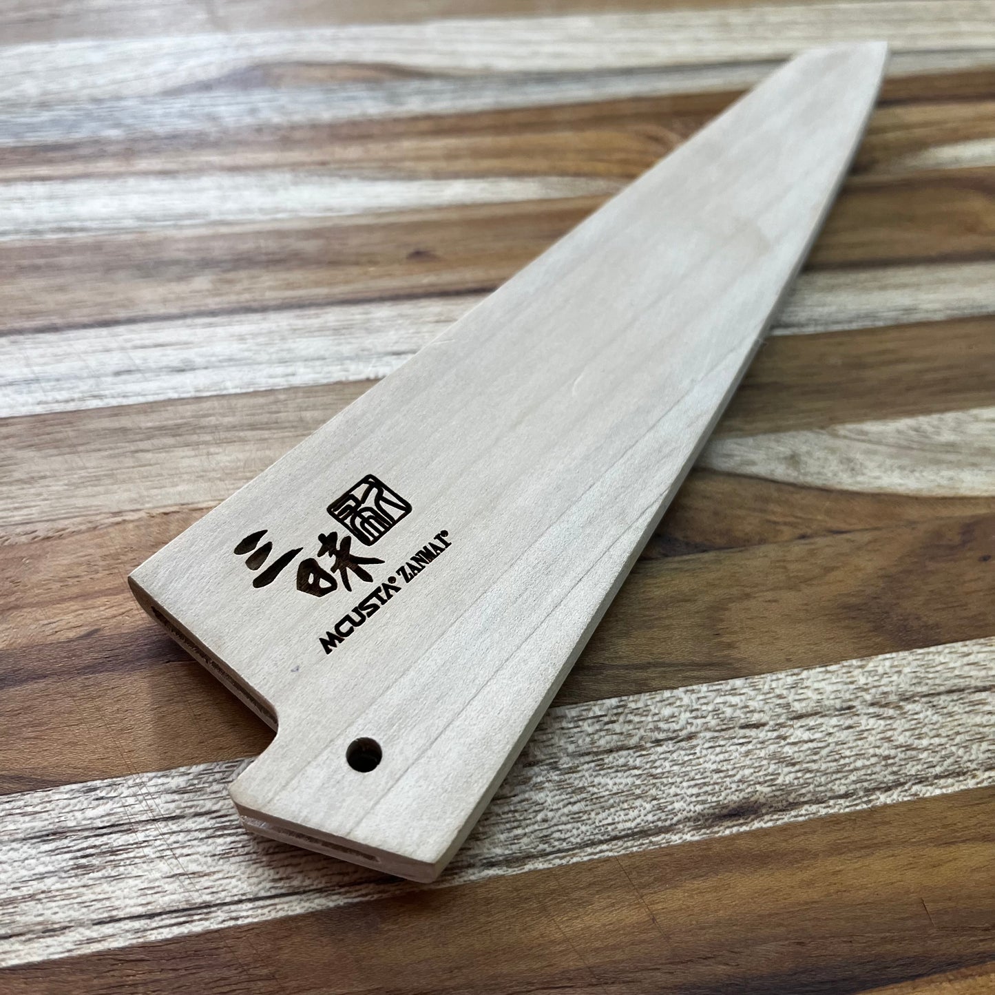 Mcusta Zanmai Natural Wood 145mm (5.75") Boning Saya w/ Pin