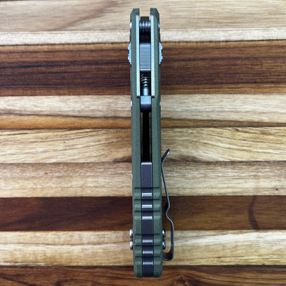 Microtech MSI 4" Folding Knife w/ Vintage Green Blade