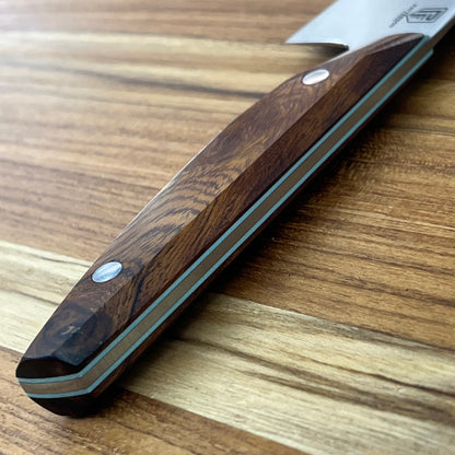 Patterson Forge Semi-Custom 120mm (4.75") Petty w/ Ironwood Handle & Tiffany Blue Liner