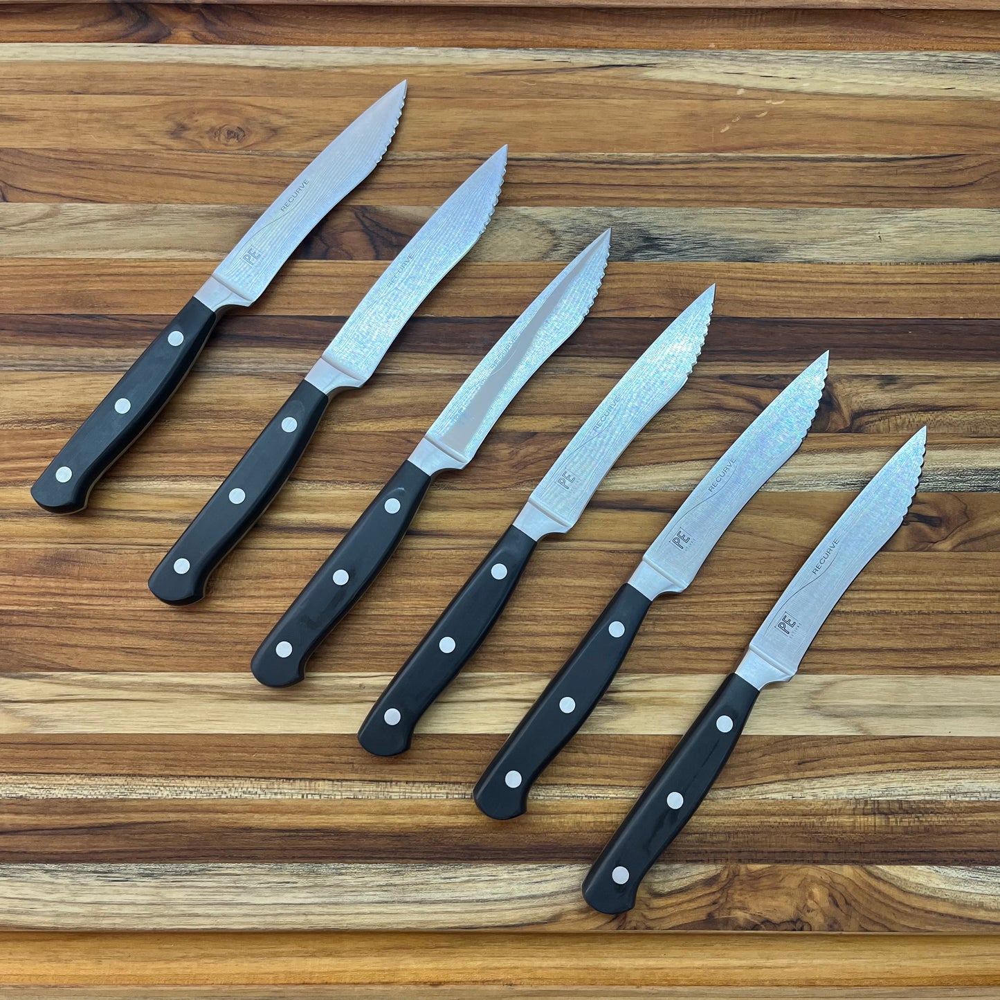 PEC Recurve 6pc Steak Knife Bundle