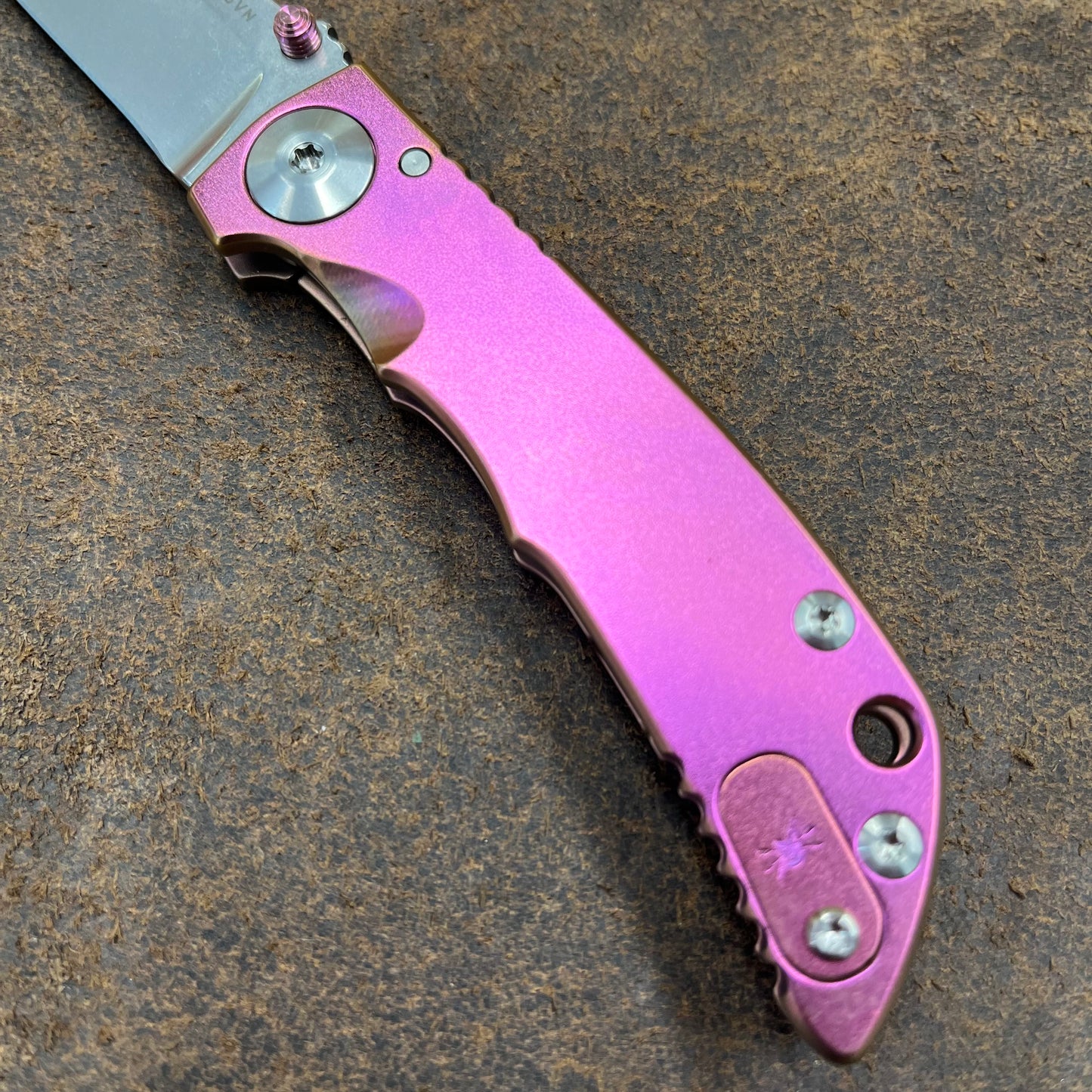 Spartan Blades SHF Custom 3.25" Folder Chromed Pink