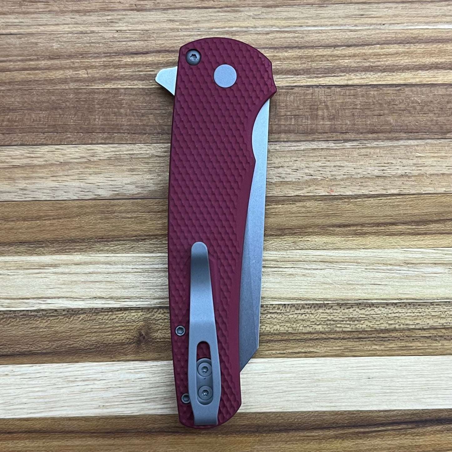 Pro-Tech Malibu 3.25" Flipper w/ Red Textured Handle