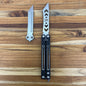 Instaknives Evolution Insta-Kit 5.25" Butterfly Knife w/ Trainer Blade, Parts & Black Handle