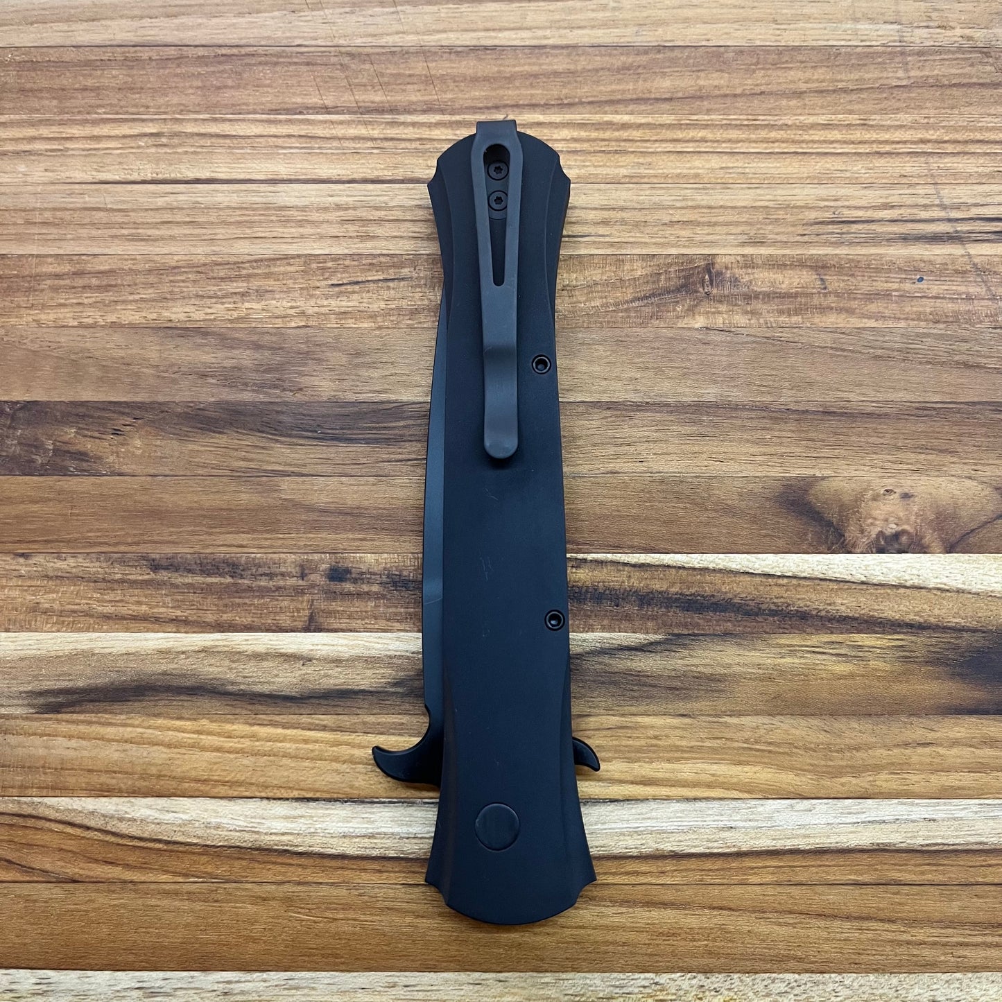 Pro-Tech Large Don 4.5" Auto w/ Black 3D Curve Handle & MOP Button