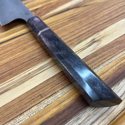Alfredo Faccipieri 215mm (8.5") Gyuto w/ Vegas Forge Damascus & Black Buckeye Burl Handle