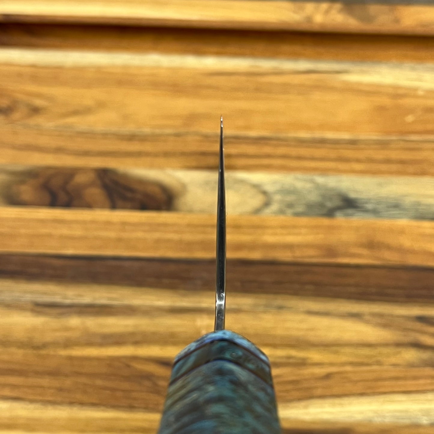 Baldwin Blades 240mm (9.5") K-Tip Gyuto w/ Blue Black Ash Handle