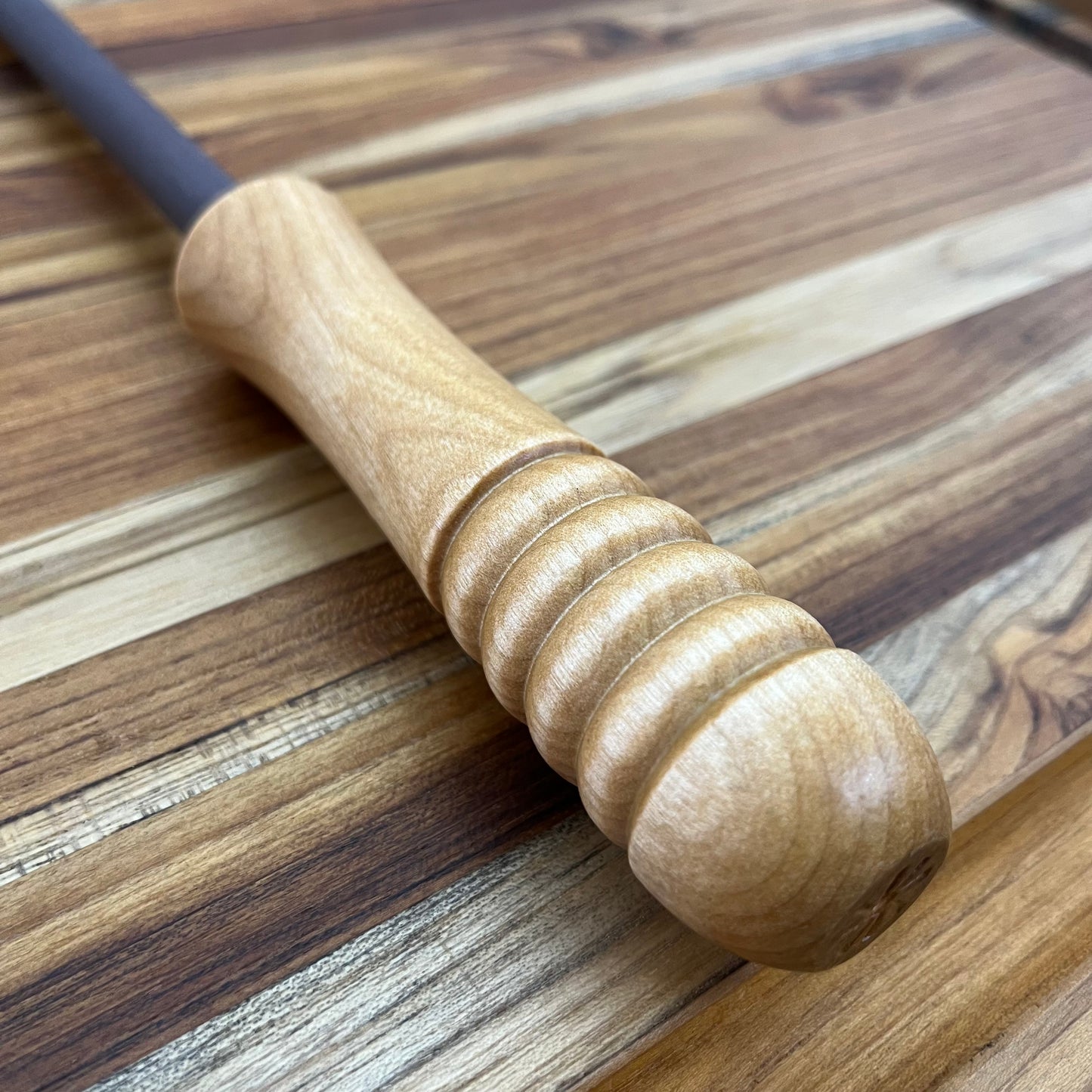 PEC Medium Ceramic 10" Honing Rod w/ Natural Handle