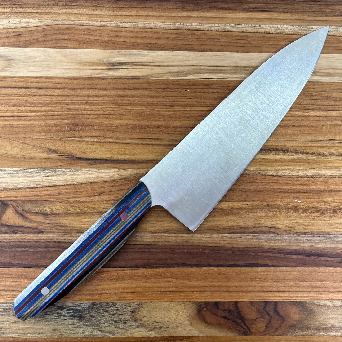 Patterson Forge Semi-Custom 200mm (8") Chef's Knife w/ Navajo Blanket G-Carta Handle