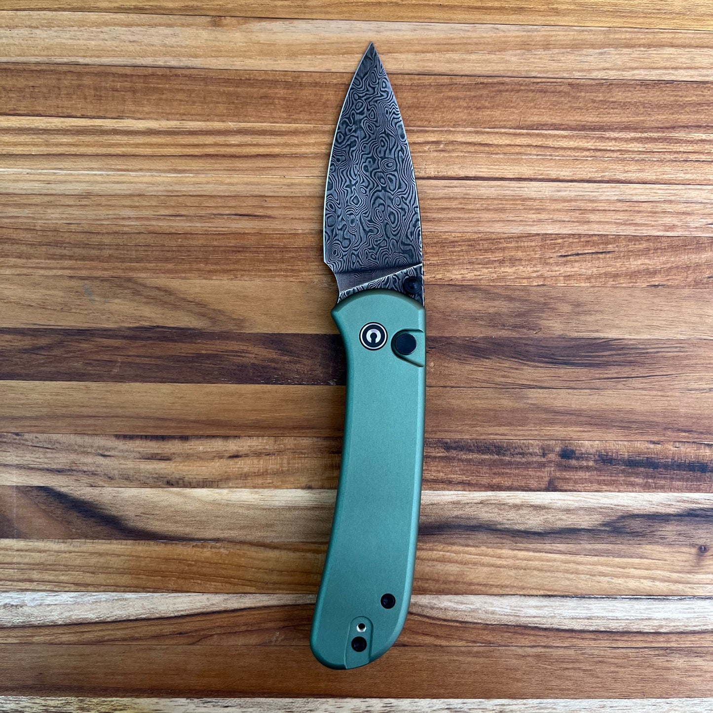 Civivi Qubit 3" Auto Stud Knife w/ Green Handle