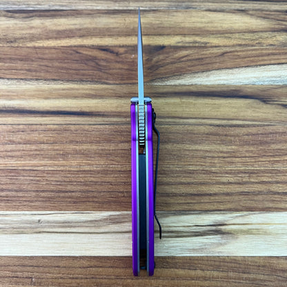 Kershaw Scallion 2.5" Flipping Knife w/ Purple Aluminum Handle