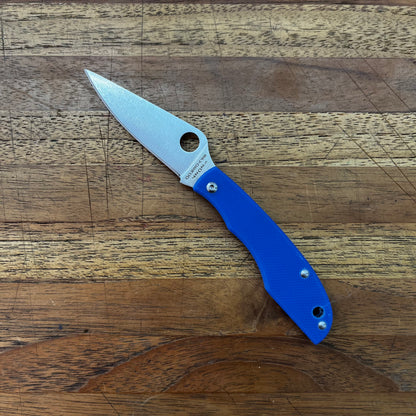 Spyderco Grasshopper 2" Folding Knife w/ Blue Handle