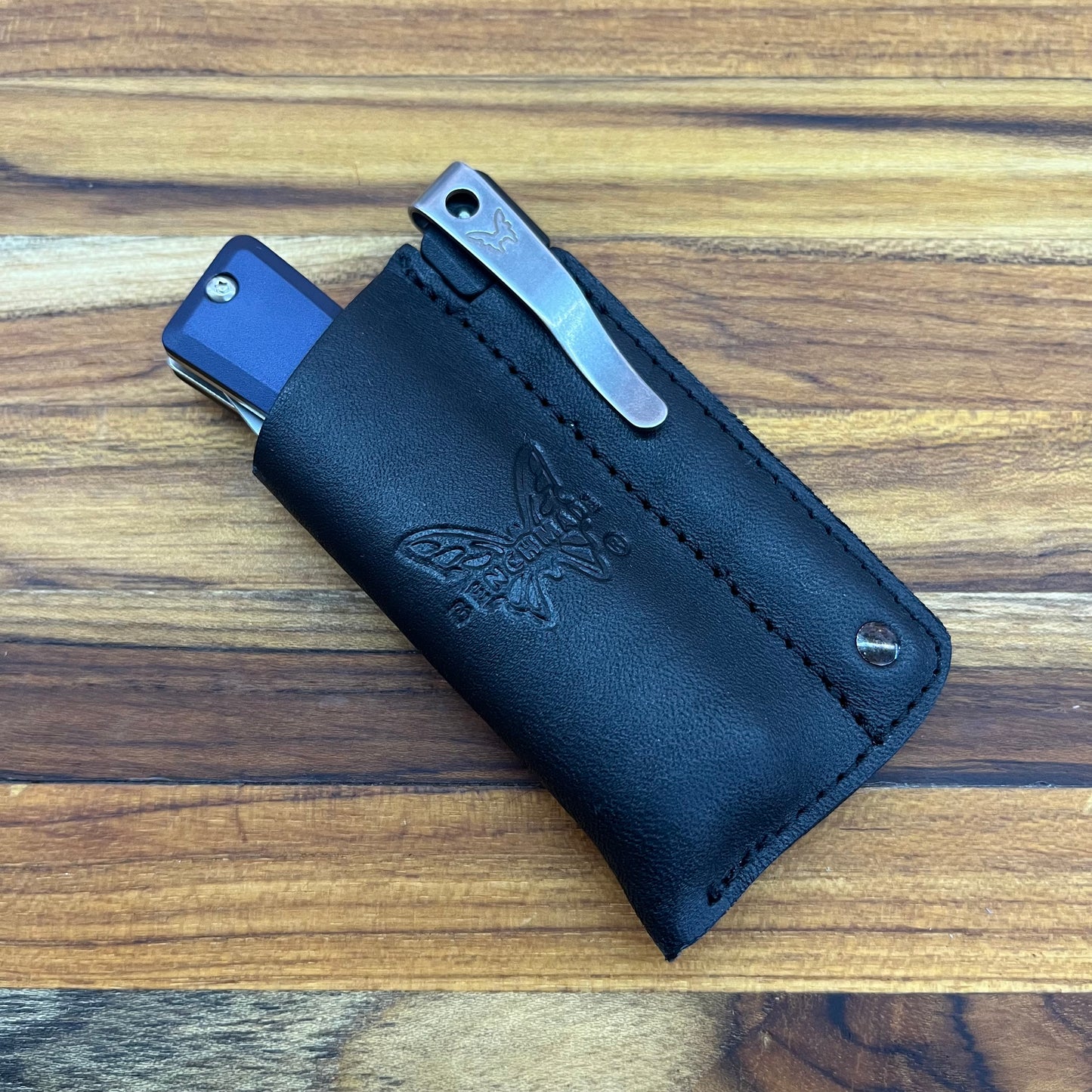 Benchmade Successor Folding Knife w/  Ash Grey & Crater Blue Aluminum Handle
