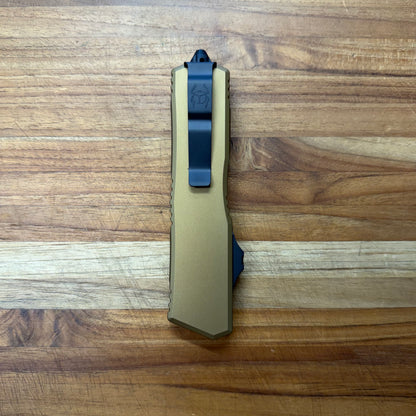 Microtech Scarab II Gen III Executive T/E 4" OTF w/ Tan Aluminum Handle