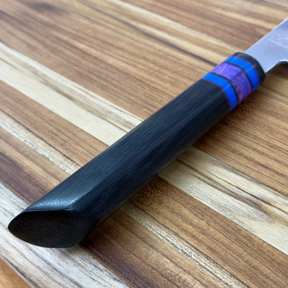 Baldwin Blades 190mm (7.5") Gyuto w/ Super Blue Sanmai Blade & Black Micarta Handle