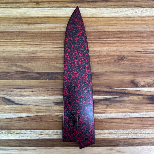 Mcusta Zanmai Red Lacquer 210mm (8.25") Gyuto Saya w/ Pin