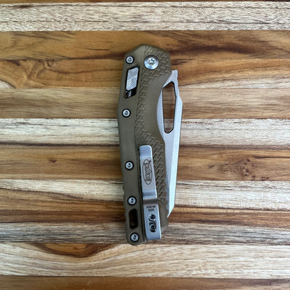Microtech MSI 3.5" Folding Knife w/ RAM-LOK & Dark Earth Polymer
