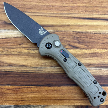 Benchmade Mini Claymore 3" Auto w/ Ranger Green Grivory Handle