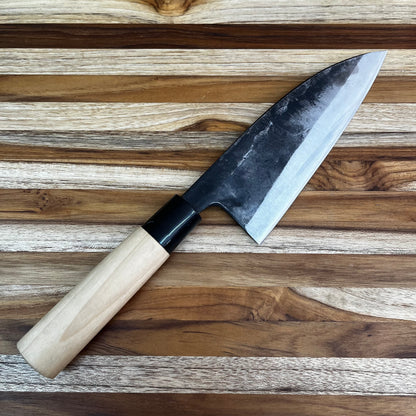 Tosa Kusakichi 165mm Kurouchi Double Beveled Deba