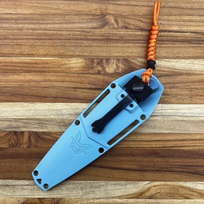 Benchmade Intersect 2.75” (P/S) Fixed Blade w/ Depth Blue Handle