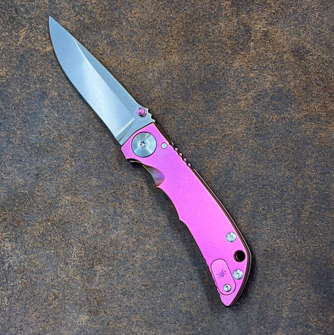 Spartan Blades SHF Custom 3.25" Folder Chromed Pink