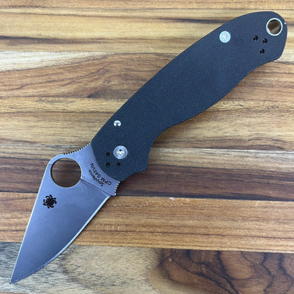 Spyderco Paramilitary 3 3" Folding Knife w/ Black G10 Handle