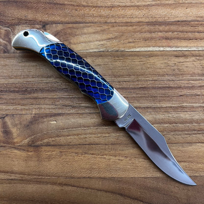Boker Boyscout 3" Blue Honeycomb