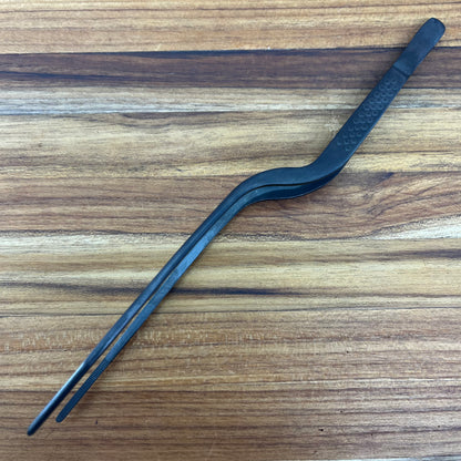Mercer Tool Precision Plus 8" Matte Black Offset Plating Tong