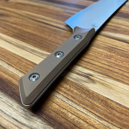 Microtech Culinary 8" Chef's Knife w/ Coyote Tan G10 Handle