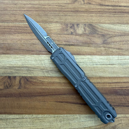 Microtech Ultratech EX ZBP Bayonet 3.5" OTF w/ Grey Aluminum Handle