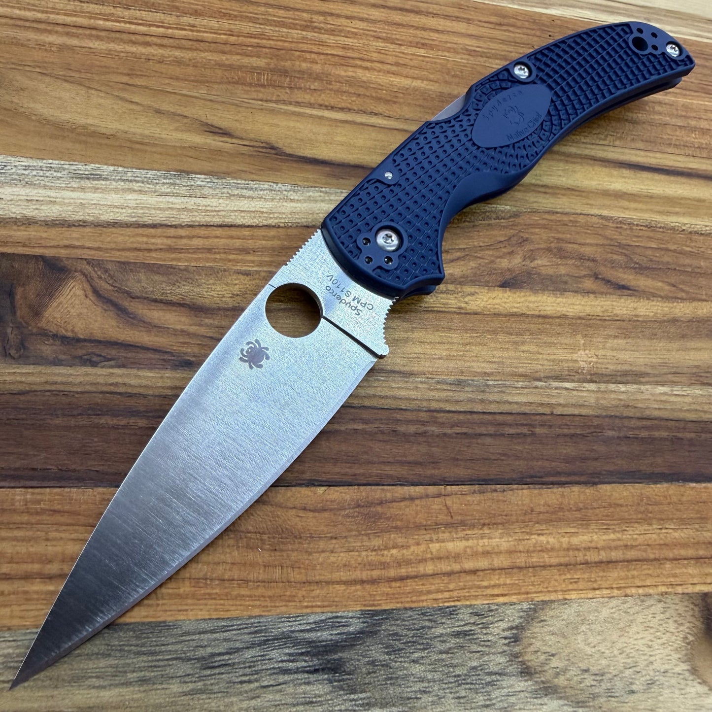 Spyderco Native Chief 4" Folding Knife w/ Dark Blue Handle