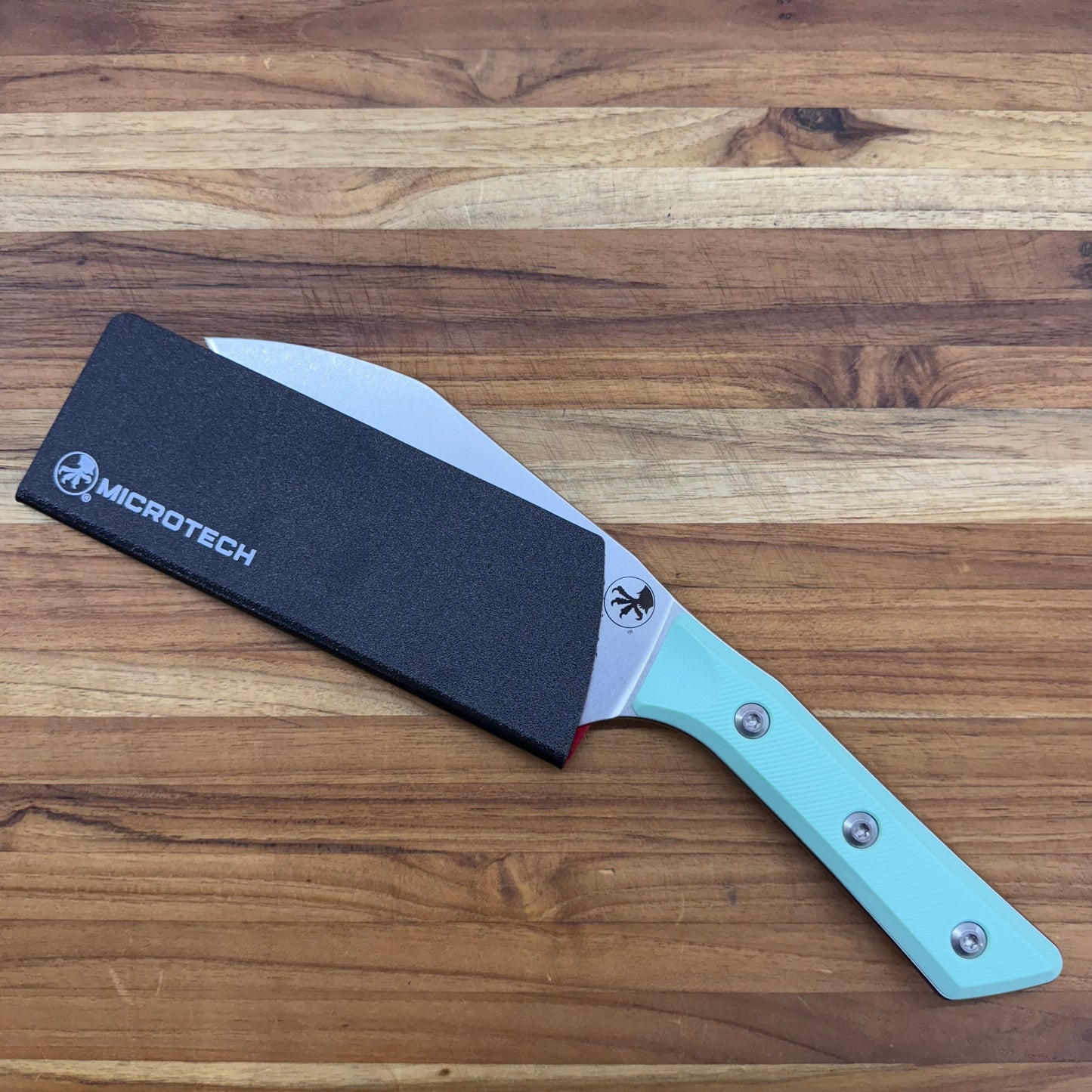 Microtech Culinary 6" Santoku w/ Caribbean Blue G10 Handle